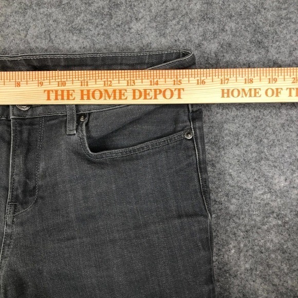 Helmut Lang Jeans Womens 28 Moto Skinny Gray Stretch Made in USA 31x28 Designer - Picture 4 of 14